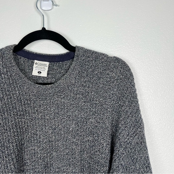 Columbia Knit Sweater Gray Sz L - Picture 2 of 6